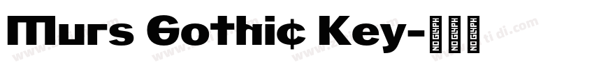 Murs Gothic Key字体转换